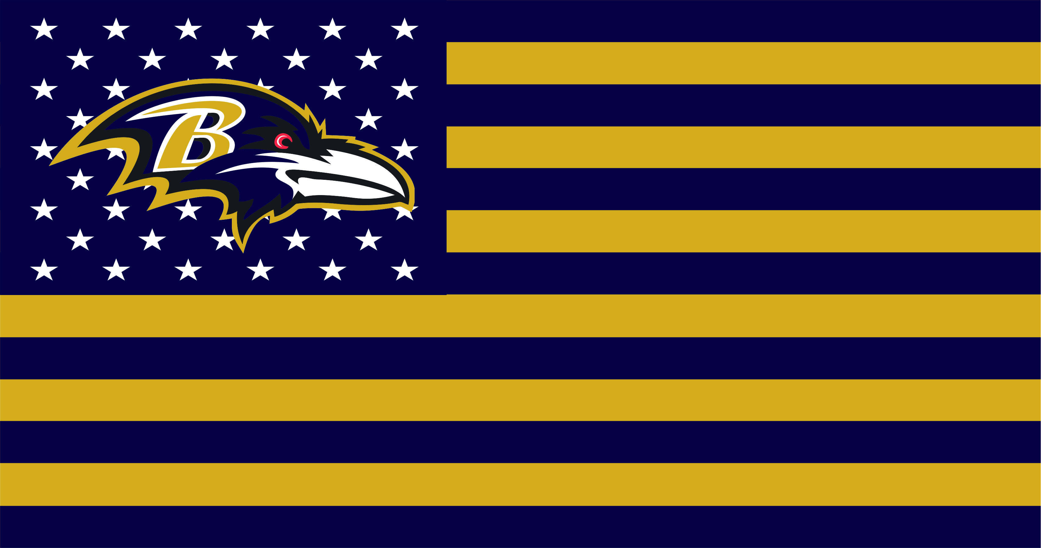 Baltimore Ravens Flag001 logo vinyl decal